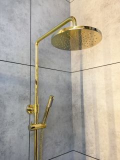 Душевая система с термостатом AltroBagno Costanza 030419 Or золото